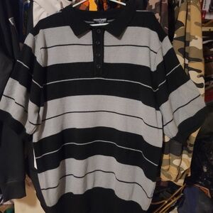 Vintage Cholo Striped Polo Shirt